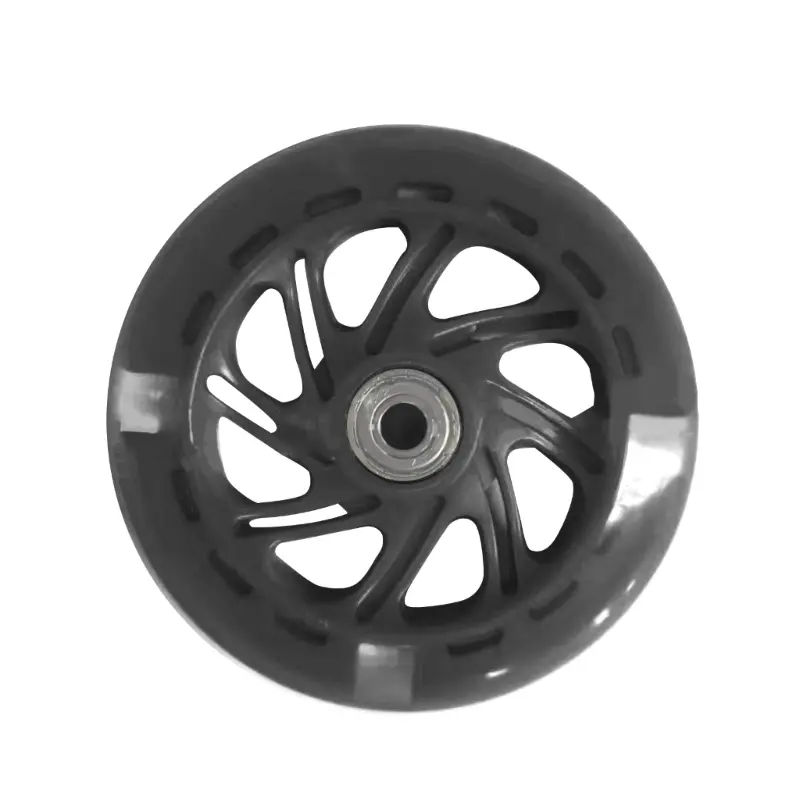 HU 80mm 120mm Scooter Wheel Flashing Light Up Scooter Wheel for Scooter Bearings with 3-Color Light Kid Gifts Toy
