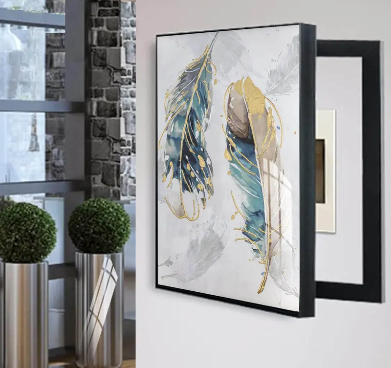 Tomdecor Tranh che ổ điện mẫu tranh thiên nhiên mới 2024  trang trí nhà cửa, decor phòng khách khổ đứng 3