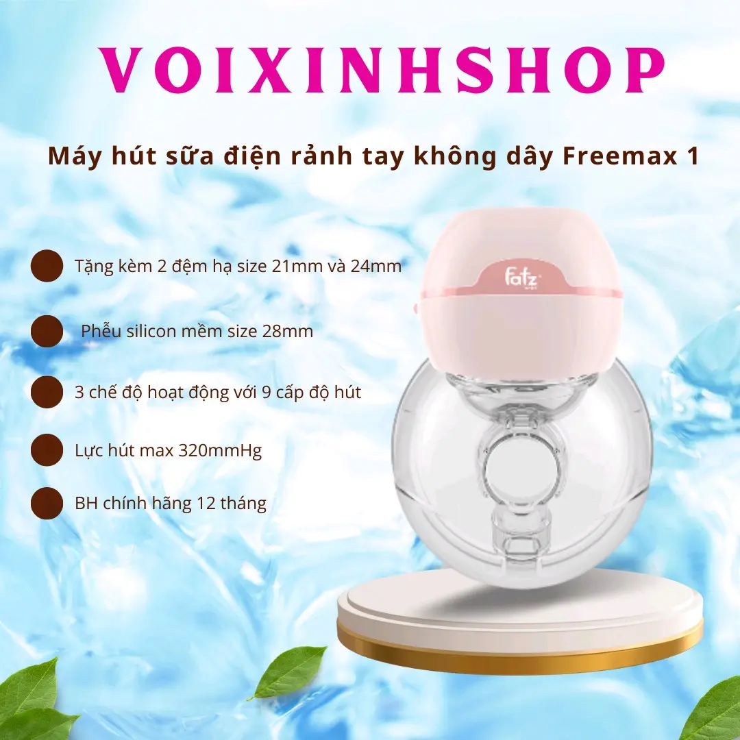 MÁY HÚT SỮA RẢNH TAY FATZ BABY FREEMAX 1 BH 12 THÁNG