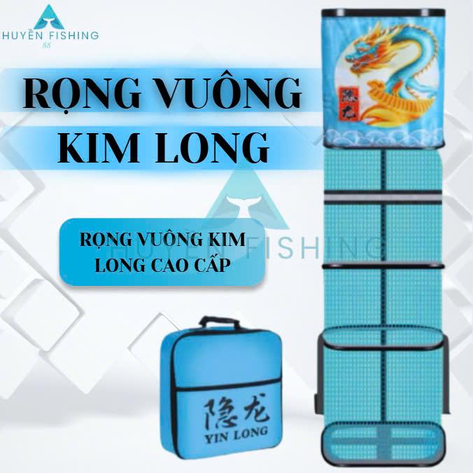 [Chất Lượng Tốt] Rọng Đựng Cá Kim Loại Cao Cấp, Rọng Vuông Kim Long Huyền Fishing Chuyên Câu Đài H002