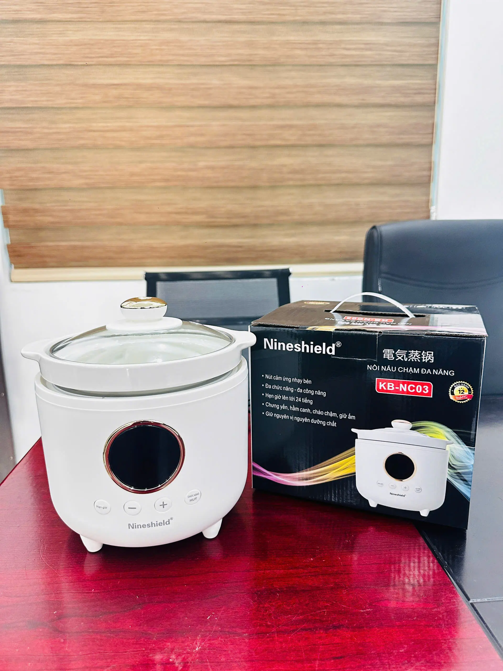 Nồi Nấu Chậm Đa Năng Nineshield KB-NC03 1.5L Chính Hãng - Bảo Hành 12 Tháng