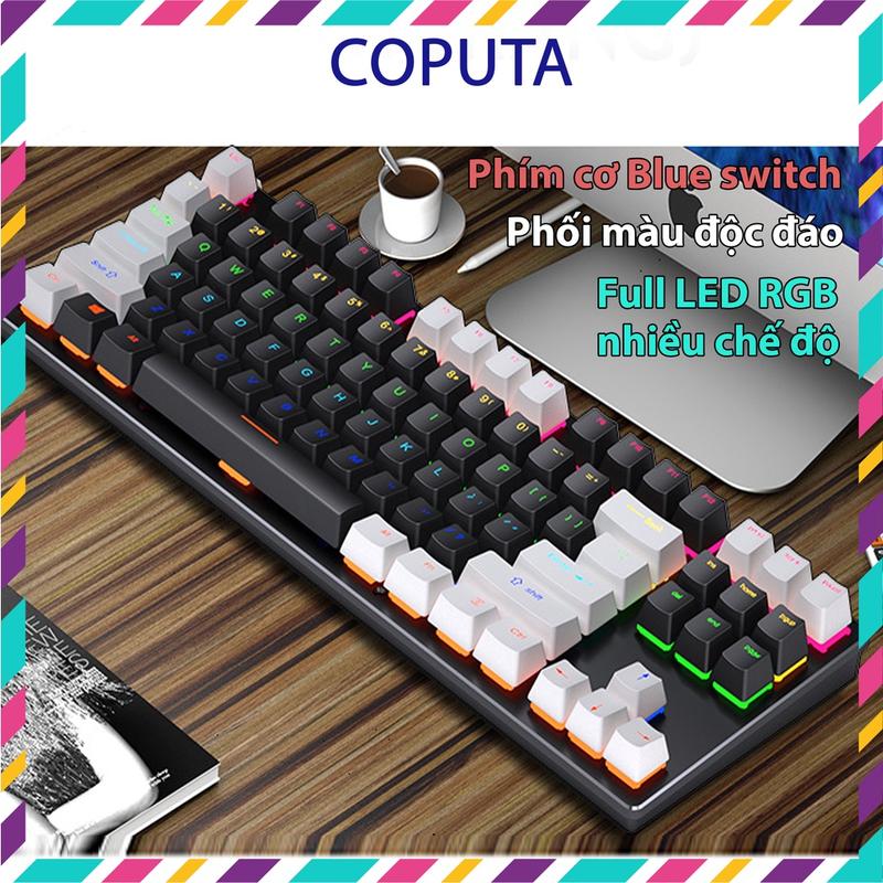 Bàn phím cơ Coputa Bàn phím cơ Hotswap TKL gaming chơi game Full LED RGB K550 gumayusi bàn phím gumayusi bàn phím