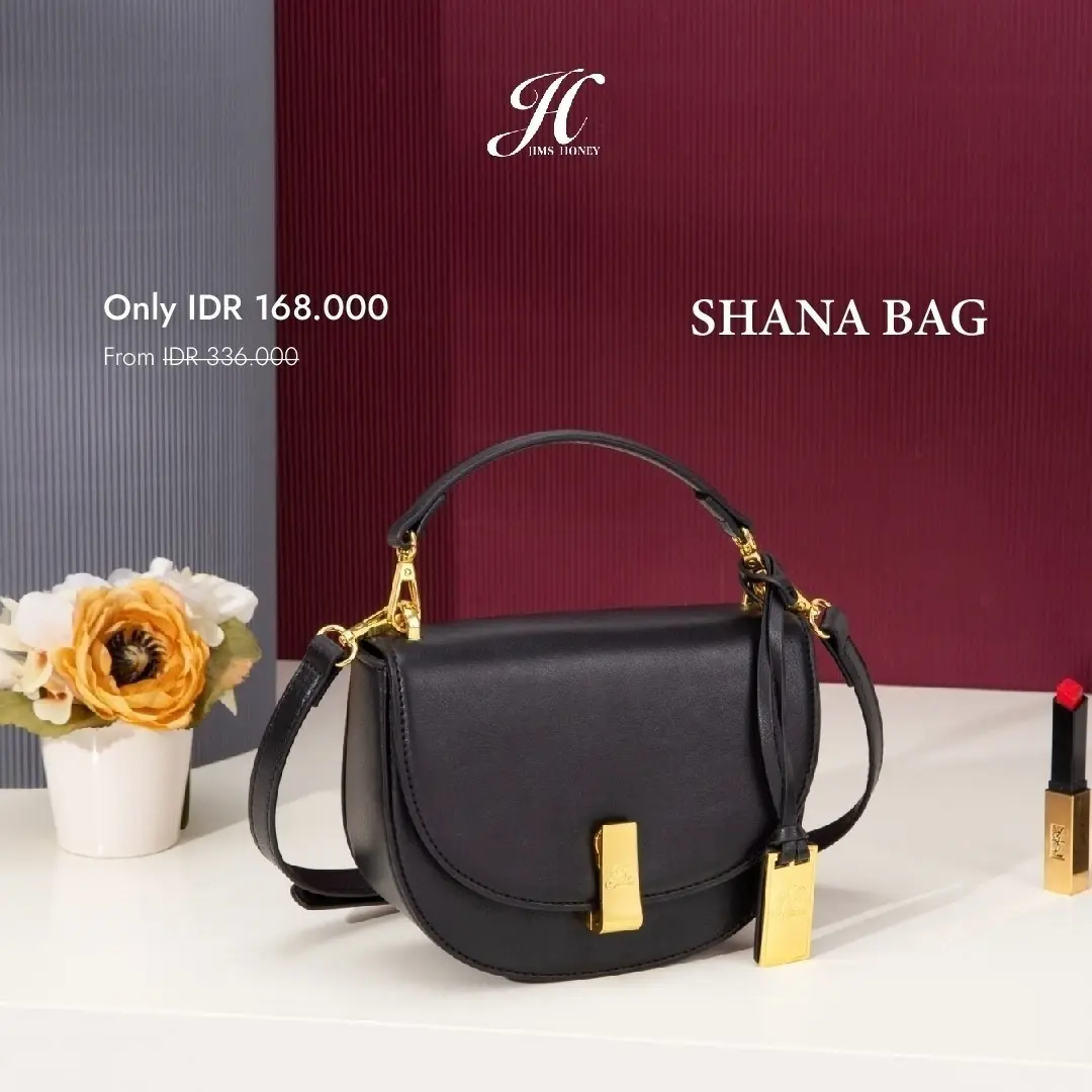 Shana Jims Honey Tas Selempang Wanita Setengah Lingkaran Free Box