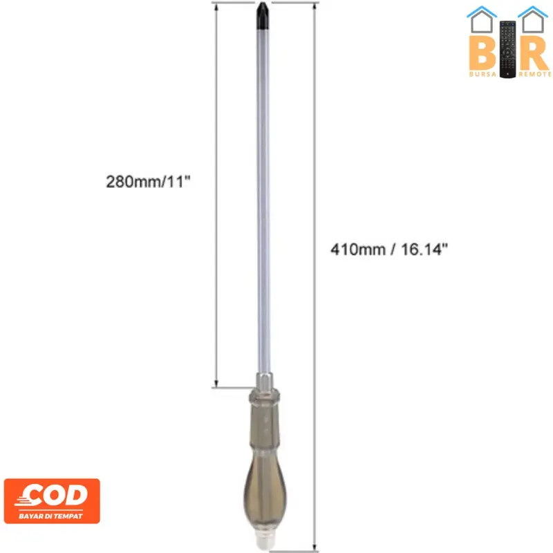 Obeng Ketok Plus Minus 4 - 12 Inch Getok Magnet Impact Screwdriver 5