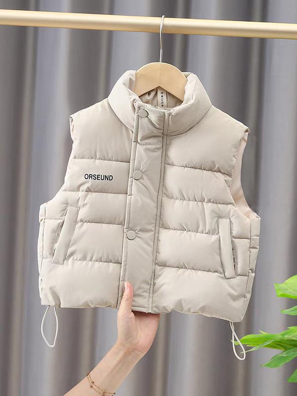 Áo khoác gile có mũ cho bé trai , bé gái, áo phao gile cho bé 8-20kg chất vải mềm, đường may kĩ ,giữ ấm tốt , dễ thương Len