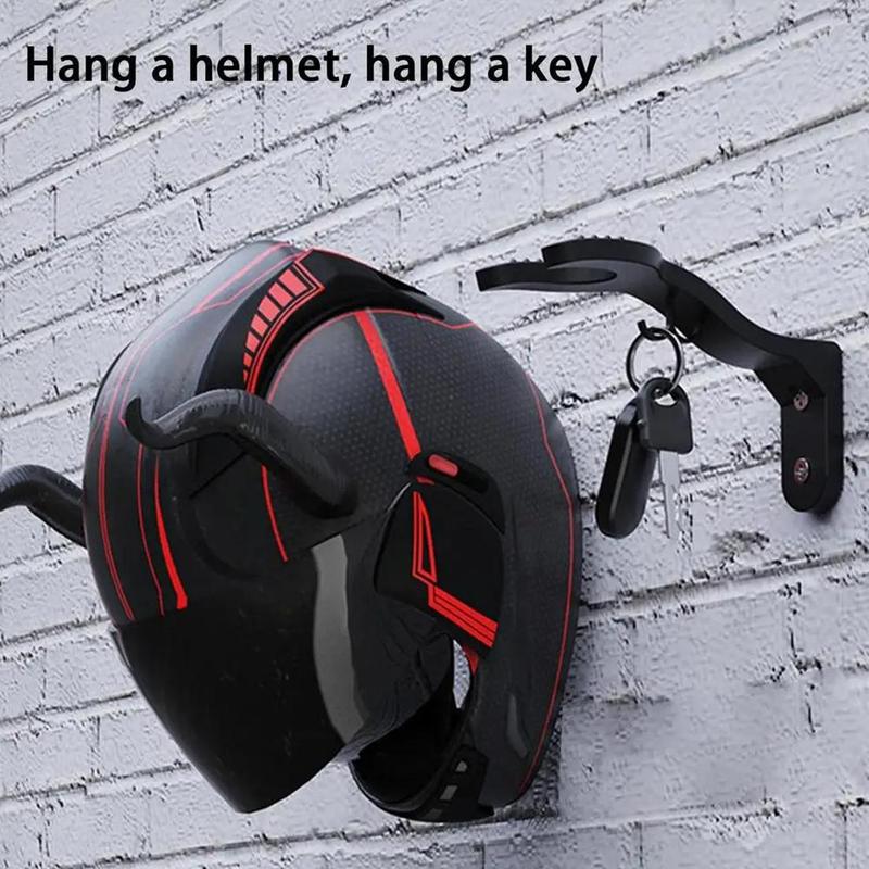 Product Introduction of Electric Vehicle Helmet Rack Wall Mounted Helmet Free Hat Motorcycle Helmet Storage Hook Rack J4V4 23