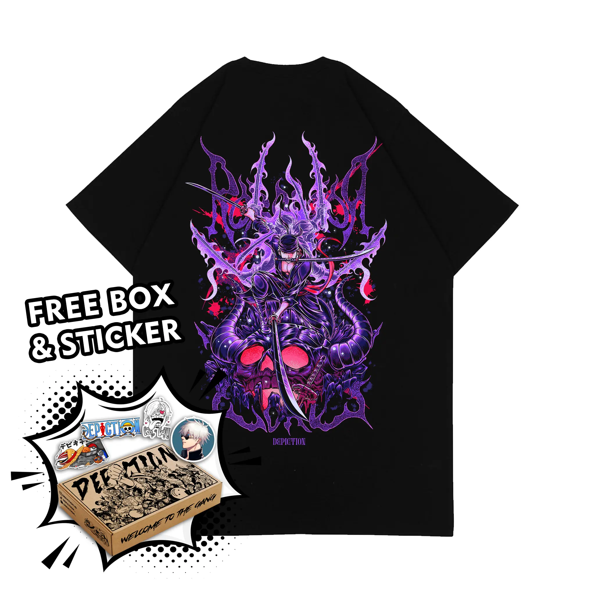 T-SHIRT ANIME ONE PIECE ZORO DEADMAN'S GAME