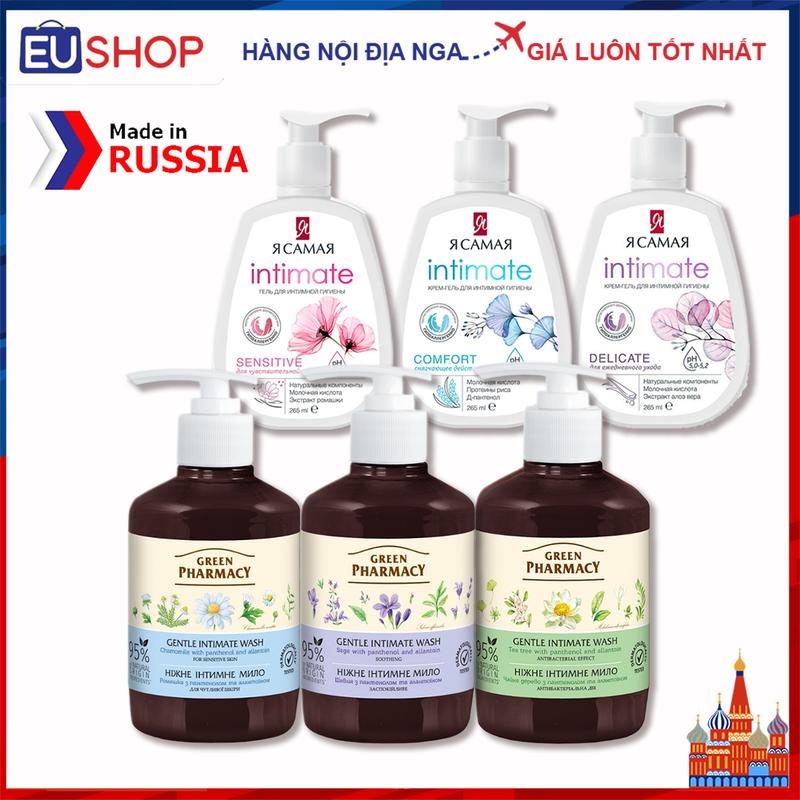 [CÓ CHE TÊN] Dung dịch vệ sinh Intimate YA SAMAYA Tôi Là Nhất 265ml, Zelenaya Apteka 370ml