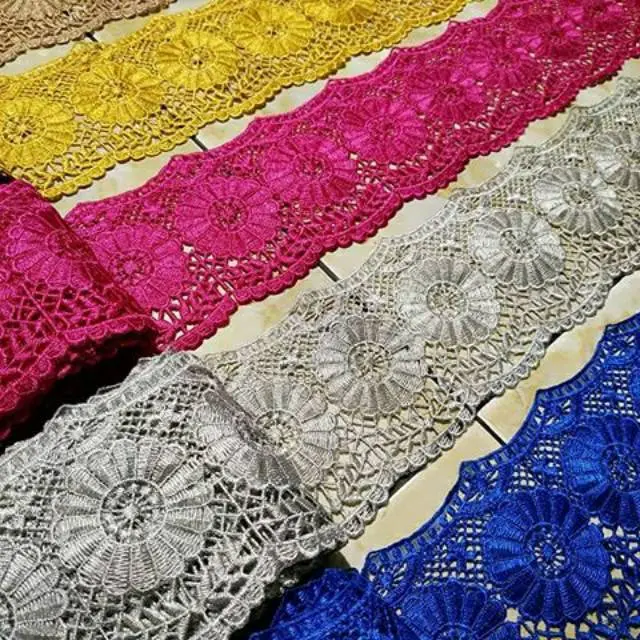 Renda roll lebar 10 cm motif anjani