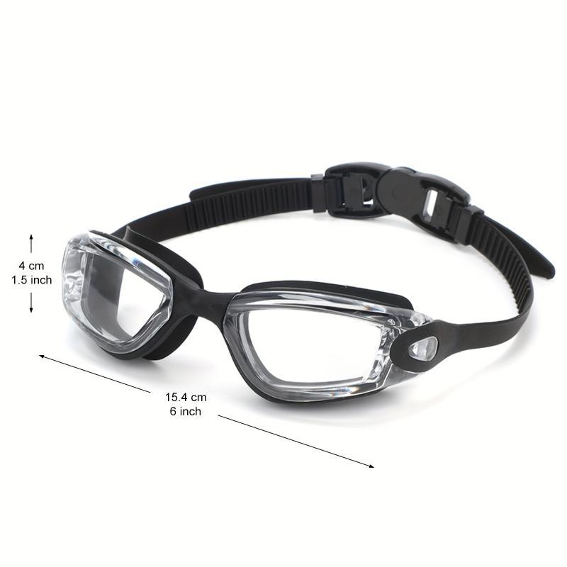 Product Introduction of 1 Pair of Anti-Fog & UV Protection Swimming Goggles for Adults - Black Silicone Frame, Clear Lens, Adjustable Strap, Comfort Fit for Men & Women 17