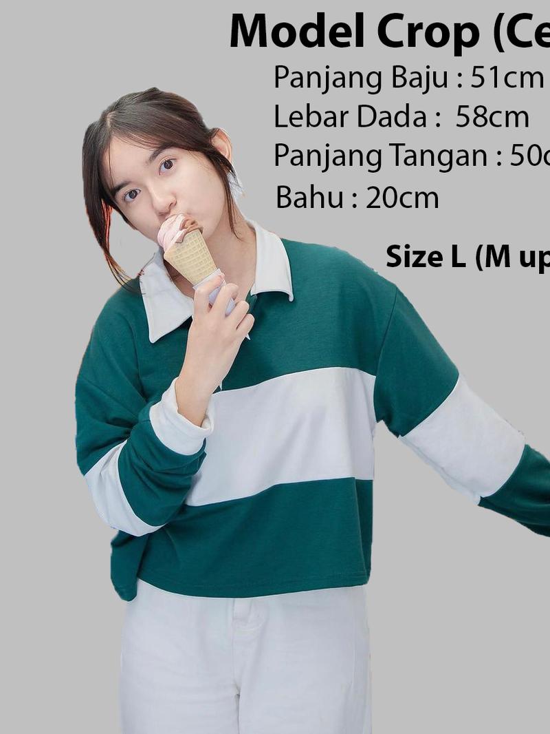 Product Introduction of Rugby Kaos Crop Top Oversize Basic 1