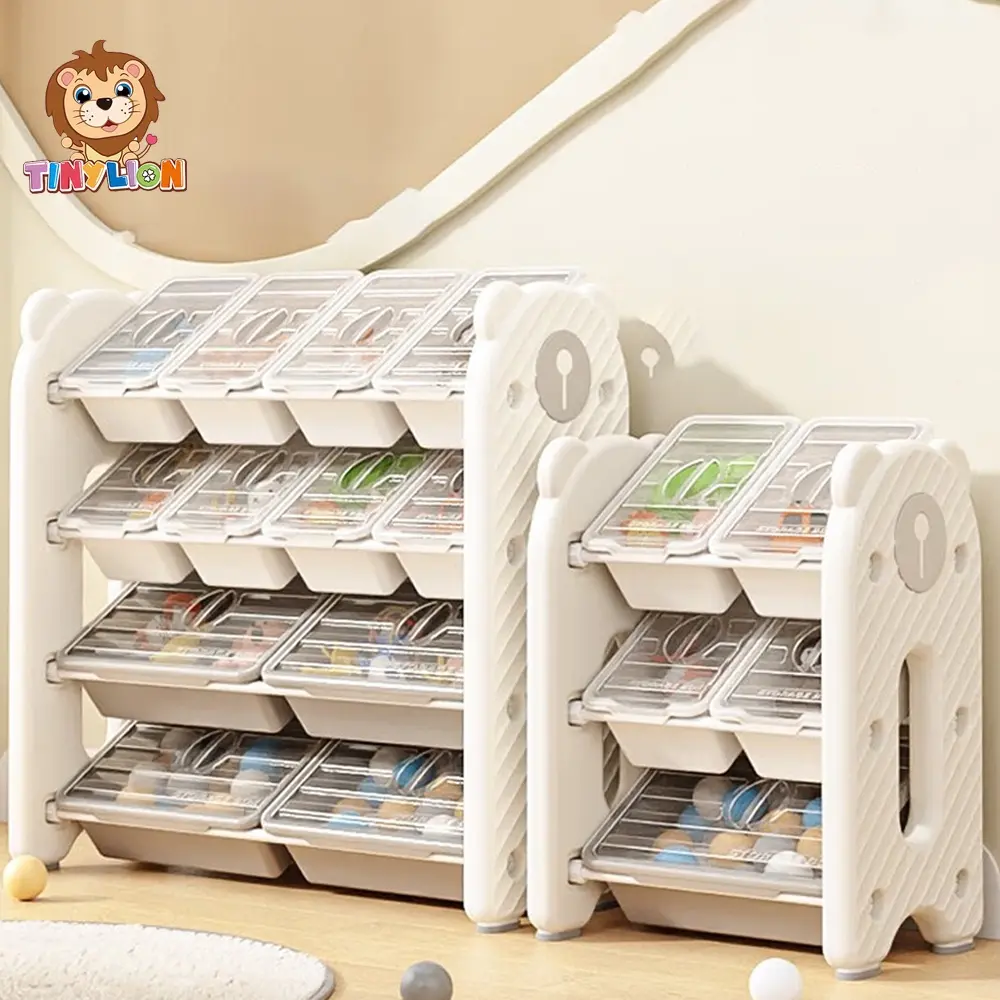 พร้อมฝาพร้อมส่ง TinyLion ชั้นวางของเล่น ชั้นวางหนังสือเด็ก ชั้นวางของเด็ก ชั้นของเล่น ชั้นเก็บของเด็ก ชั้นใส่ของเล่น