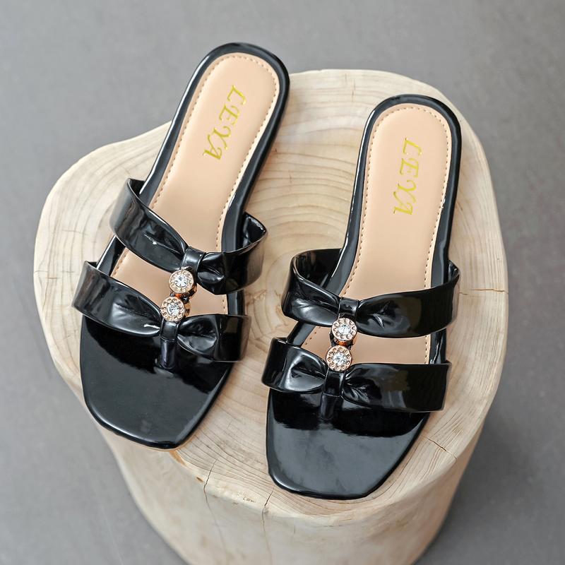 Product Introduction of layay New Bow Water Brick Slippers - Fashionable Women's Casual Sandals - Gir Shoes Footwear Walking Shoes Shoes Footwear 13