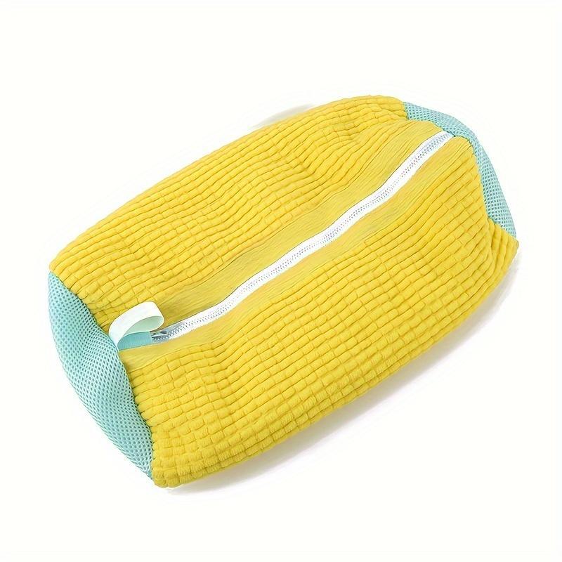 Shoe Wash Bag, 1/2/4pcs Household Reusable Durable Mesh Wash Bag with Zipper and Strap, Anti-distortion Machine Wash Shoe Pouch for Home Daily Use 3