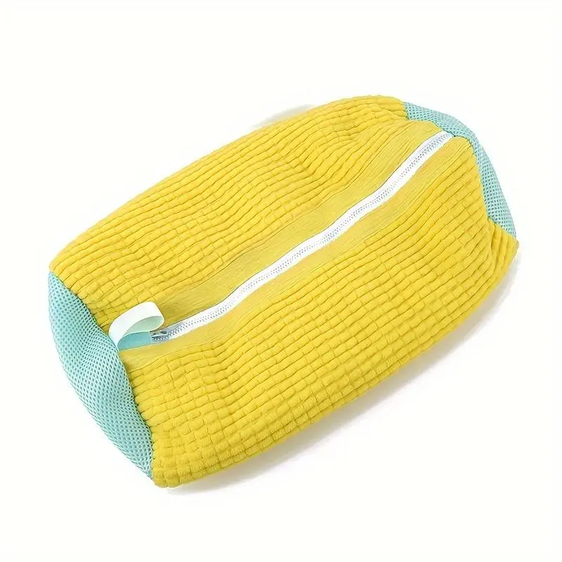 Shoe Wash Bag, 1/2/4pcs Household Reusable Durable Mesh Wash Bag with Zipper and Strap, Anti-distortion Machine Wash Shoe Pouch for Home Daily Use 3