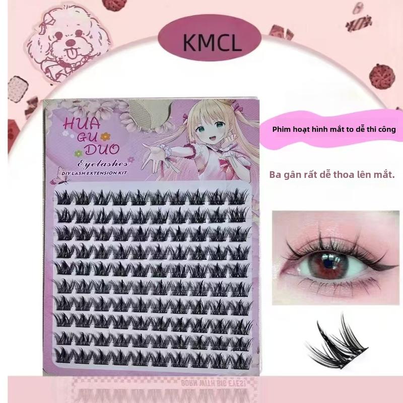 Lông Mi Giả, Phong Cách Chó Đốm Dễ Thương, 10 Hàng, 8-12mm, Thích Hợp Cho Người Mới Bắt Đầu, Làm Phóng Đại Mắt Tự Nhiên, Đẹp Mắt Và Quyến Rũ, Bao Gồm Keo Và Nhíp Đi Kèm russian  lashes mi  giả  hoa  quỳ  tử mi  sole  thái