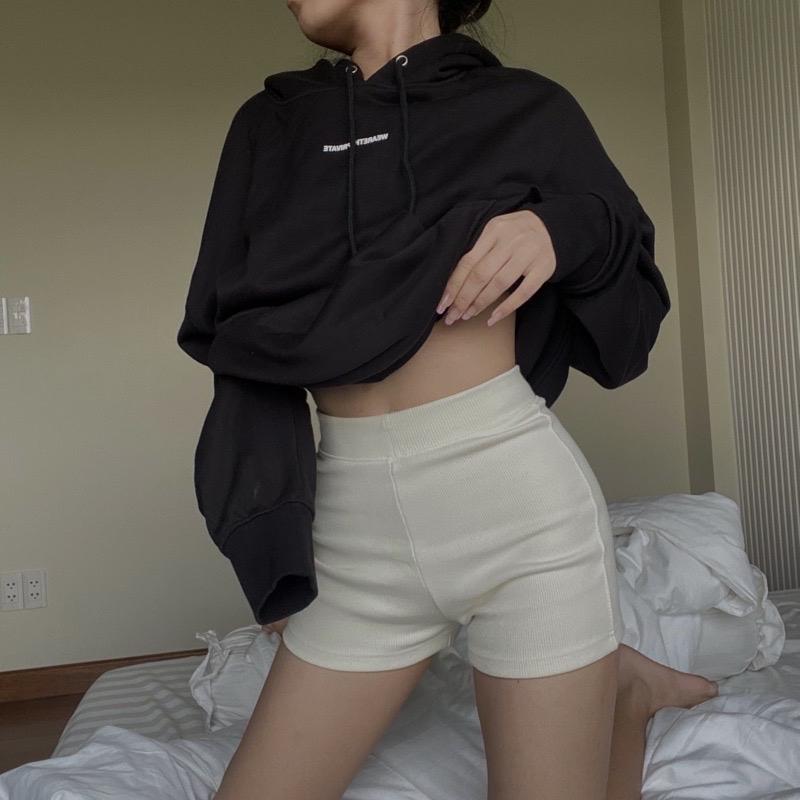 Quần Short Knit bo len tăm Nữ Pants