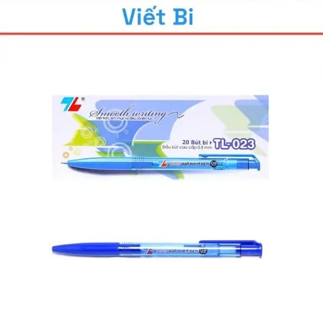 Hộp 20 cây bút bi Thiên Long TL-023 / TL023 ngòi 0.8mm đồdùn g học tập 4