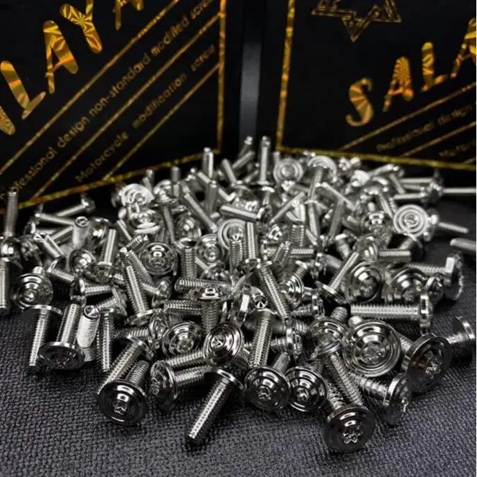 (GIÁ 1 CON) ỐC LẺ SALAYA 4ly, 5ly,6ly CHO DÀN ÁO ỐP PÔ NHIỀU DÒNG XE INOX 304 Phụ Tùng Phụ Kiện 4