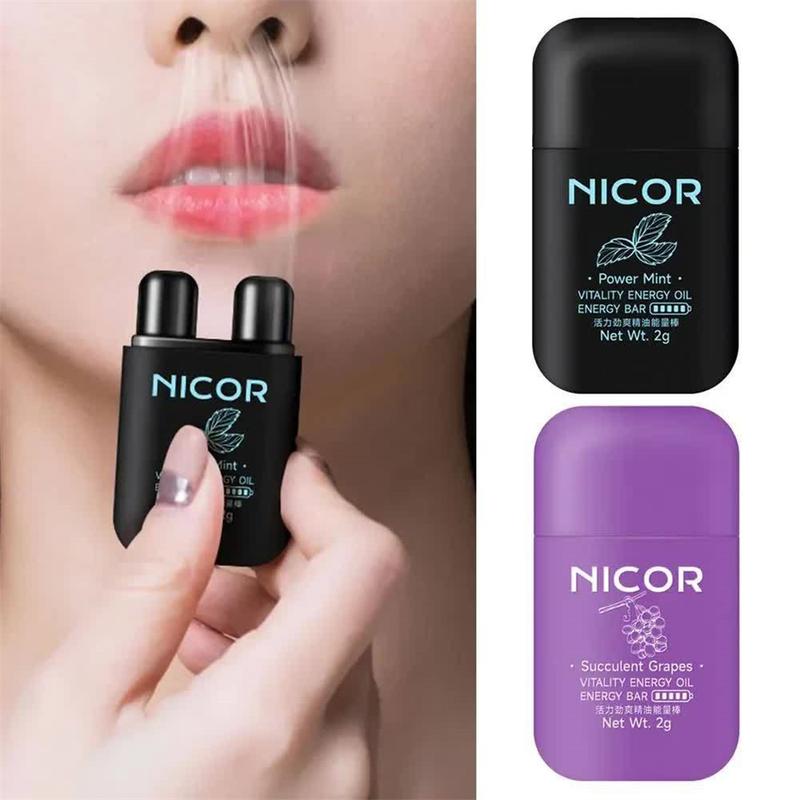 Product Introduction of 【BUY 1 TAKE 1】Refreshing Sober Stick Pocket Nicor Double-hole Refreshing Box Essential Oil For Congestion Relief Relaxation Y-Q 20