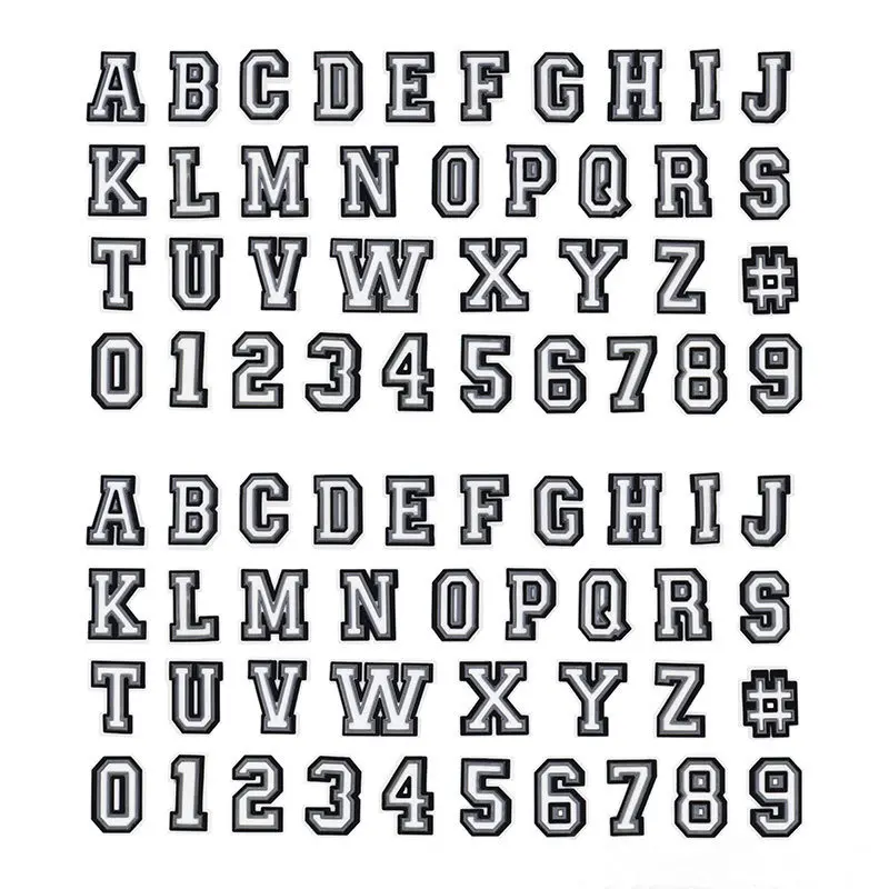 Letters A-Z 0-9 decorations for crocs jibbitz crocs charms shoe decorations shoe accessories slippers decoration special gift