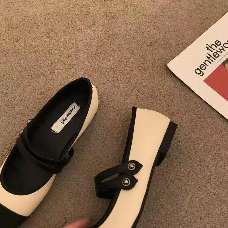 Product Introduction of Shoes Woman Flats Casual Female Sneakers Shallow Mouth Autumn Square Toe Dress Summer Fall New Rubber Lace-Up Mary Janes Basic S 7