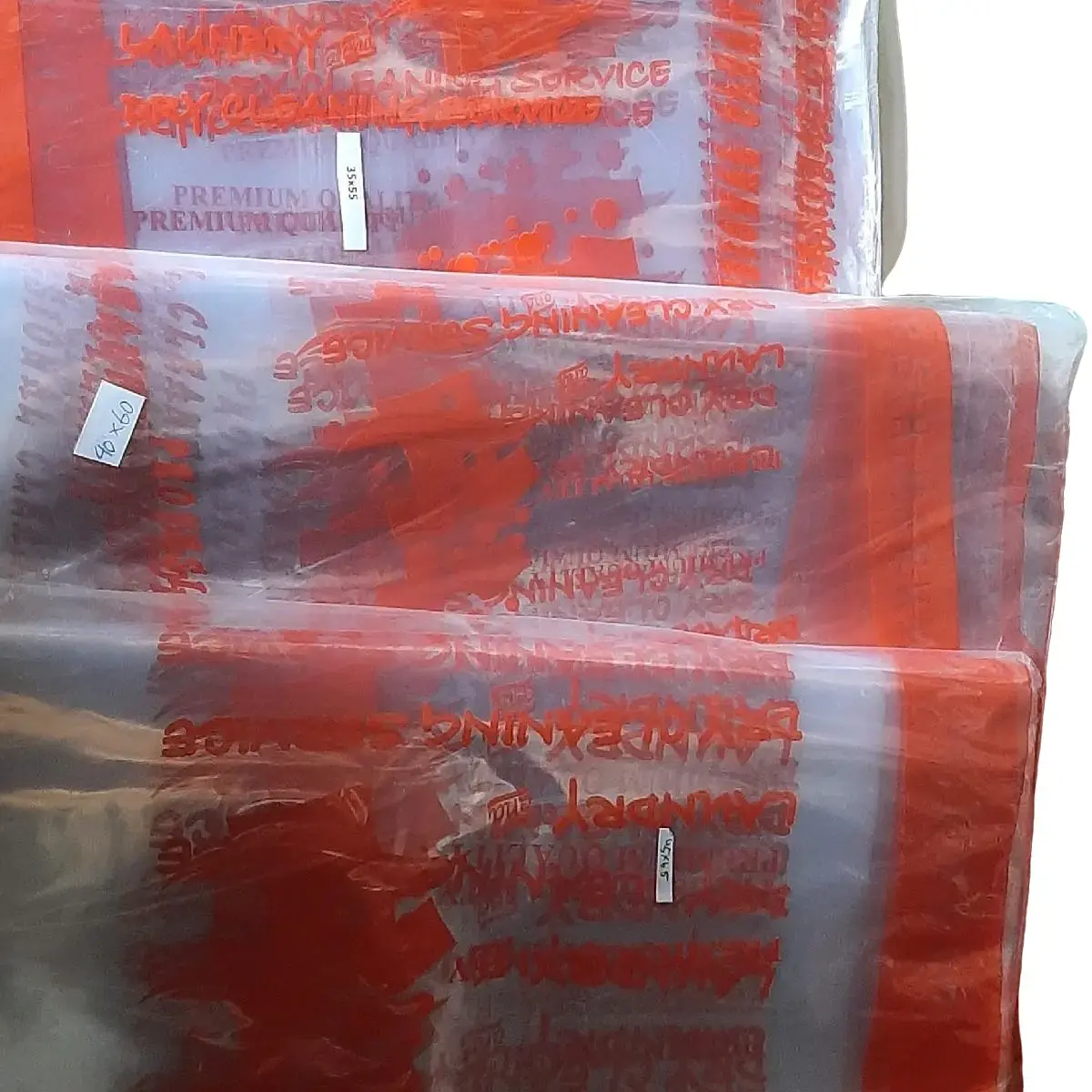 Plastik PP Sablon Orange (Plastik Packing baju Sablon) Plastik 1kg