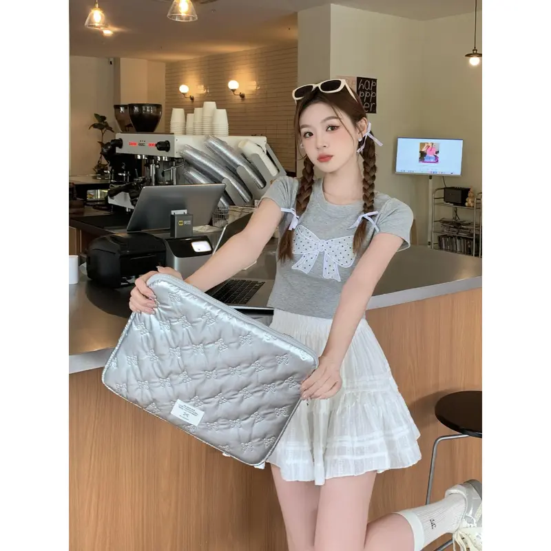 Korean Bow Laptop Ipad Bag | Tas laptop ipad Pita Korea 0