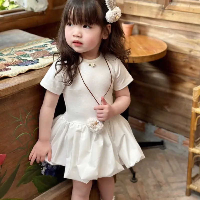 Váy bí ngô xinh xắn cho bé Gái áo chất cotton đủ size 10-35kg ( Váy bí )