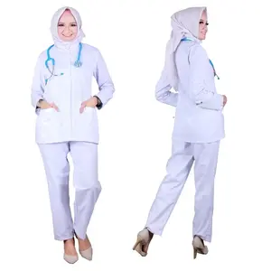 Setelan Perawat PRIA WANITA Baju + Celana  Baju Lengan Panjang Lengan Pendek Premium