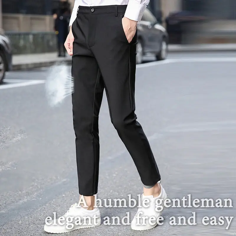 Korean style slim feet casual pants for men long pants trousers for men