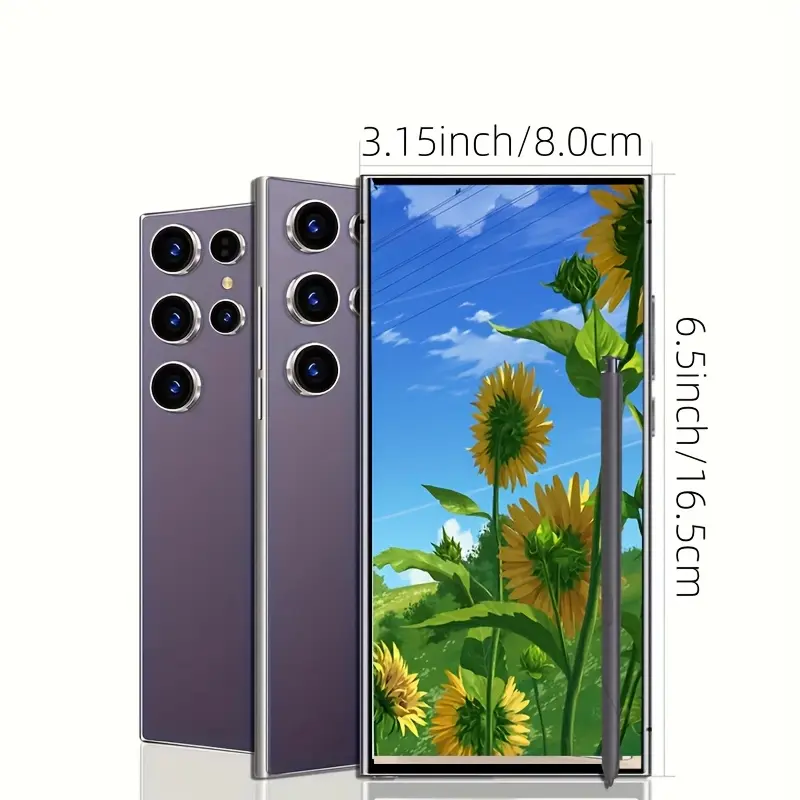 8GB 256GB 5G Android Smartphone - 6.8-Inch Display, 50MP 13MP Camera 6800Mah Battery, Dual SIM, Stylus Pen, Facial Recognition, Unlocked Phone 0