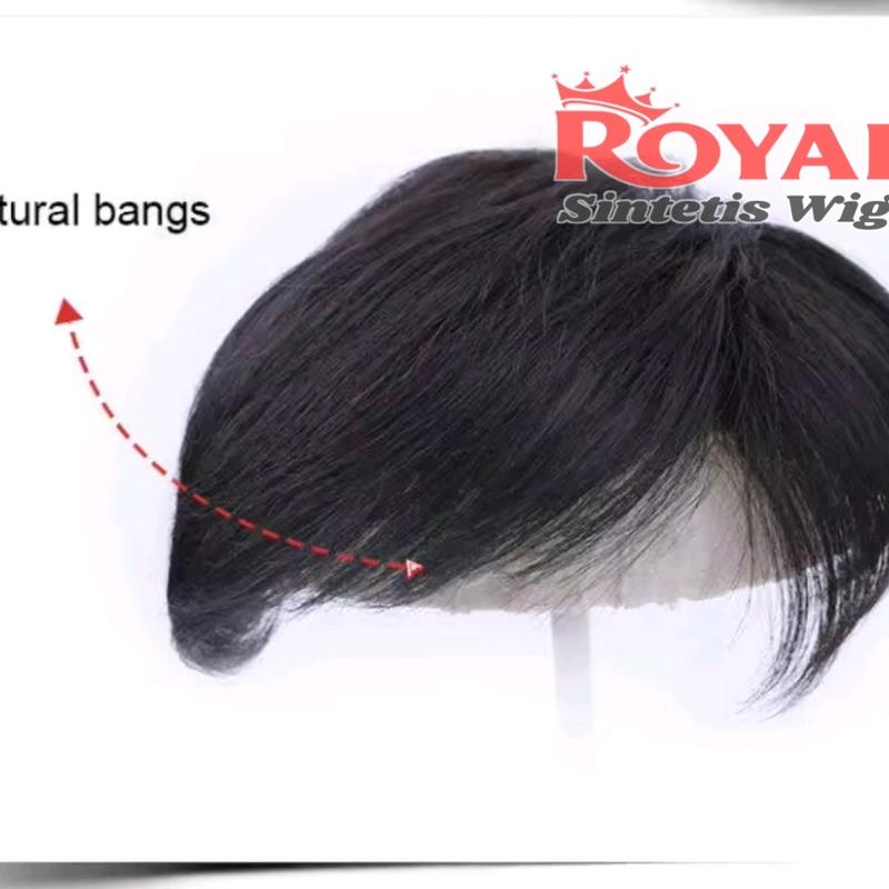 WIG PRIA PENDEK / TOUPEE TUTUP BOTAK / WIG RAMBUT PENUTUP KEBOTAKAN 4