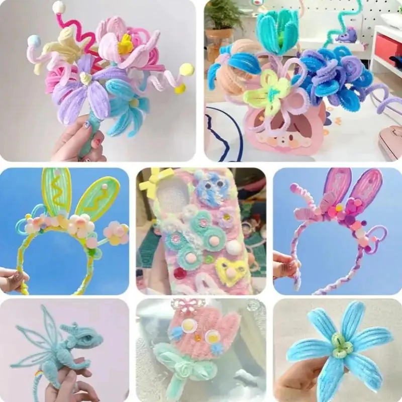 Duffy Toys 100Pcs Kawat Bulu Mercy Pastel Mix Mainan Anak Craft Diy Kerajinan Tangan Pipe Cleaner Duffy Toys 100Pcs Kawat Bulu Mercy Pastel Mix Mainan Anak Craft Diy Kerajinan Tangan Pipe Cleaner
