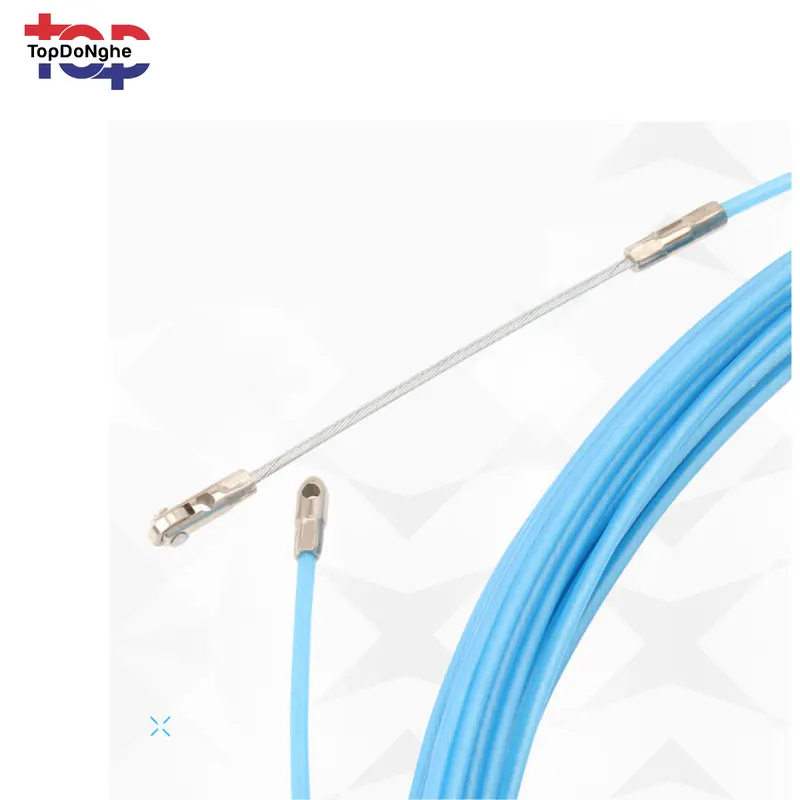 Dây mồi luồn cáp dây điện màu đồng đầu có bánh xe luồn ruột gà, ống ghen 5M, 10M,15M,20M,25M 1