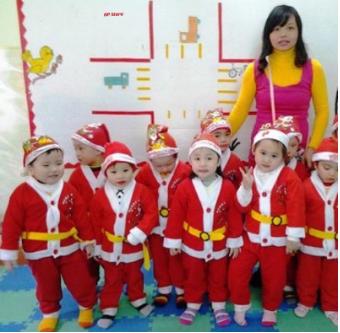 Bộ quần áo ông già noel cho bé-kèm mũ