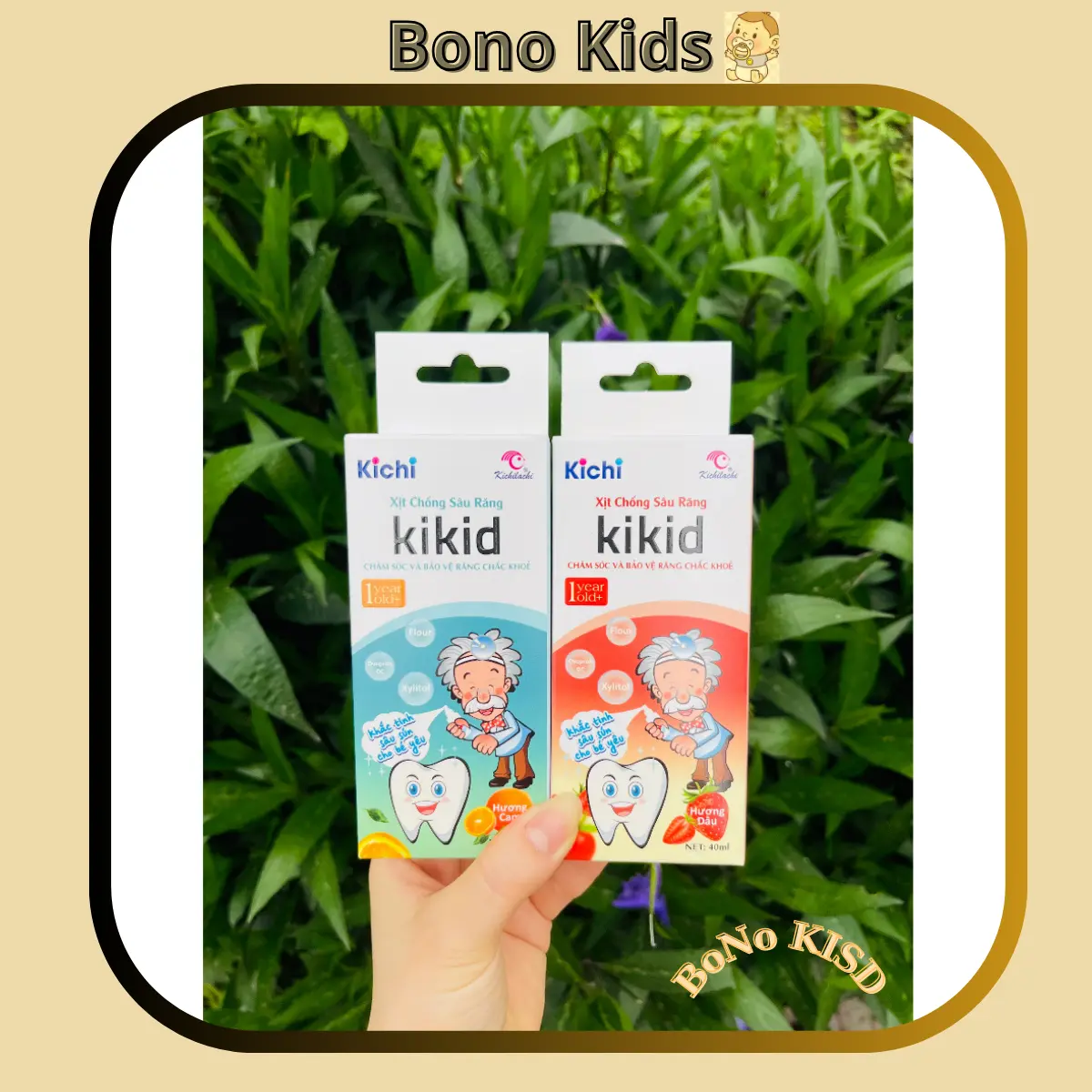 [ TẶNG QUÀ ] Xịt chống sâu răng Kikid nuốt được cho bé từ 1 tuổi giúp bảo vệ, làm sạch răng, ngừa mảng bám VOI