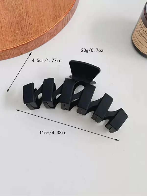 Simple Plain Color Large Hair Claws, 3pcs Casual and Versatile Large Shark Clip for Women & Girls, Elegant All-match Fashion Hair Accessories for Daily Commute Use 5