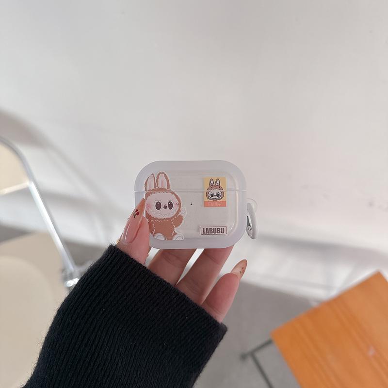 Cute Cartoon Disney Snow White Alice Mickey Mouse Labubu Earphone Case For Airpods 4 1 2 3 Pro 2 Protective Soft TPU Cover 7