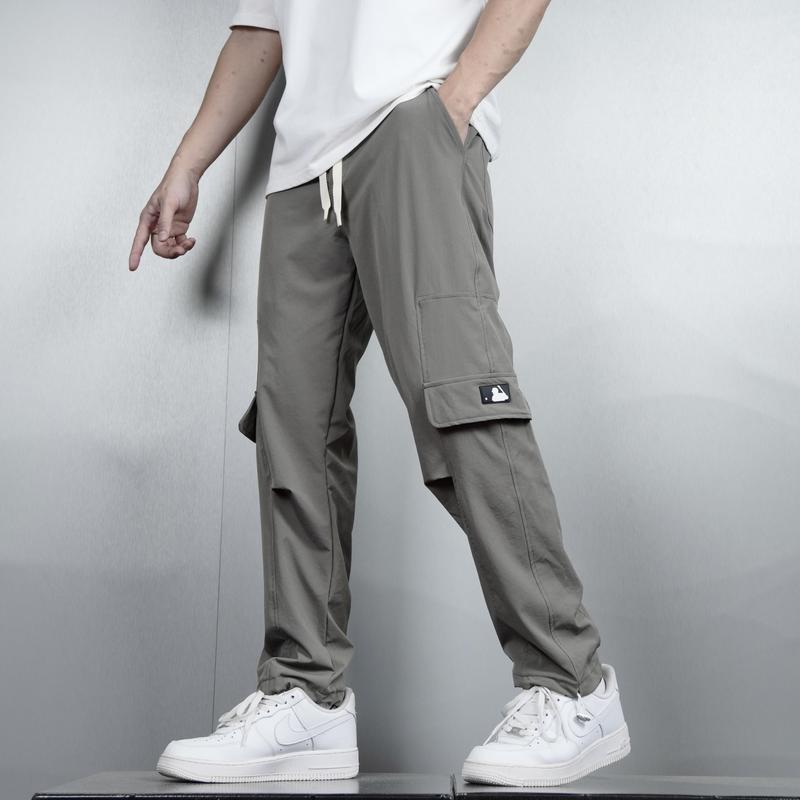 Jogger - Hè Quần Ống Xuông Túi Hộp Dù Lụa Co Giãn Đàn Hồi Hút Mồ Hôi QCCC Thể Thao Unisex Nam - Menswear Sport