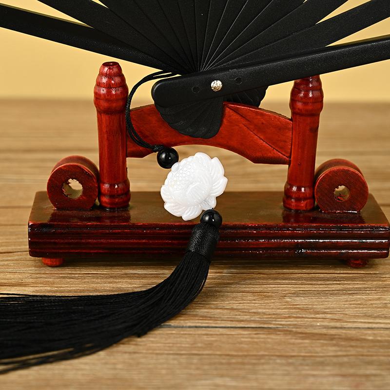 Product Introduction of Quạt Gấp, Phong Cách Trung Quốc Và Nhật Bản Mới, Chuôi Gỗ, Quạt Khiêu Vũ Cổ Điển Tua Rua Thanh Lịch, Quạt Nữ, Quà Tặng Thủ Công Nghệ Thuật Tiệc Tùng, Bộ Trang Trí Nhà Cửa 17