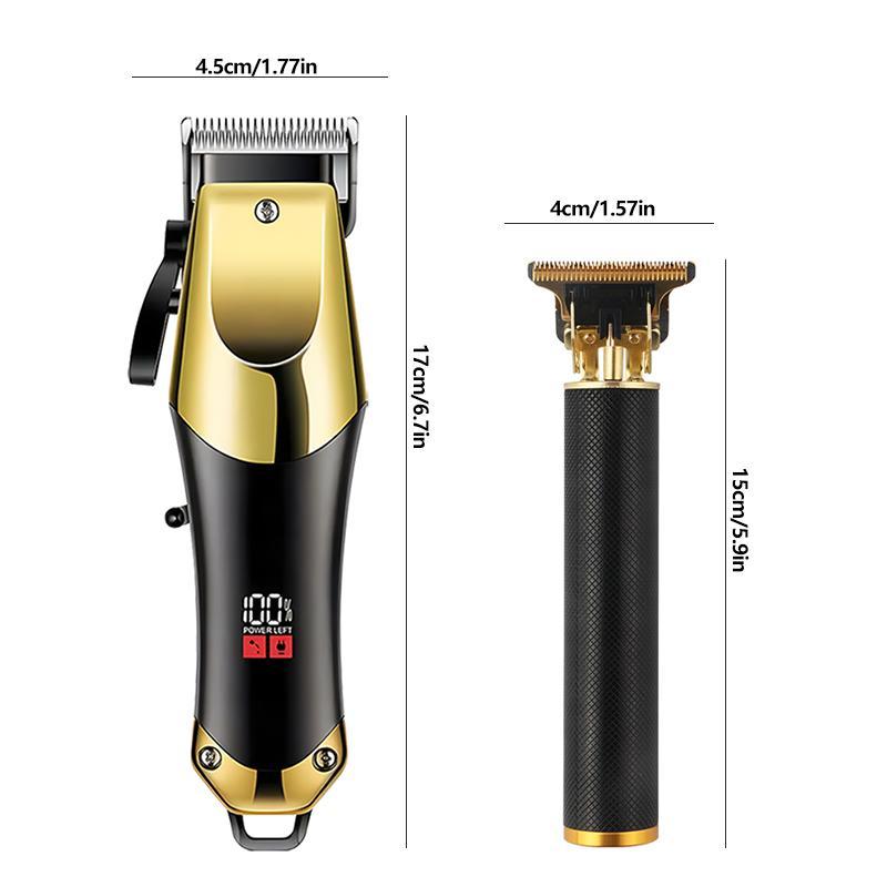 Electric Hair Clipper Set, 2 Counts Rechargeable Hair Clipper, Professional Hair Trimmer for Men, Hair Clipper Set with Comb Heads, Great for Men Stylists Barber Barbershop Salon Home Use 1