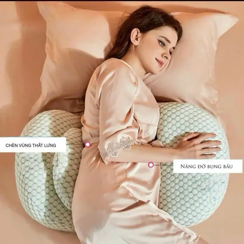 Gối bà bầu cánh tiên Boona chất liệu xô xốp thoáng khí