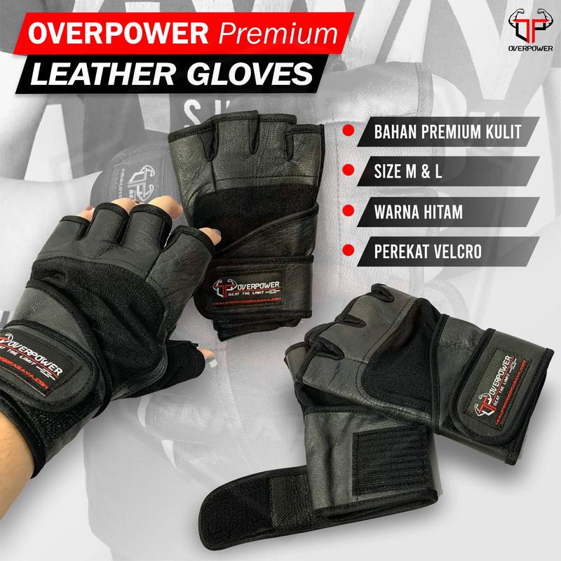 OTOTPRO Premium Leather Gloves/Sarung Tangan Fitness/ Glove Kulit/ Gym 0