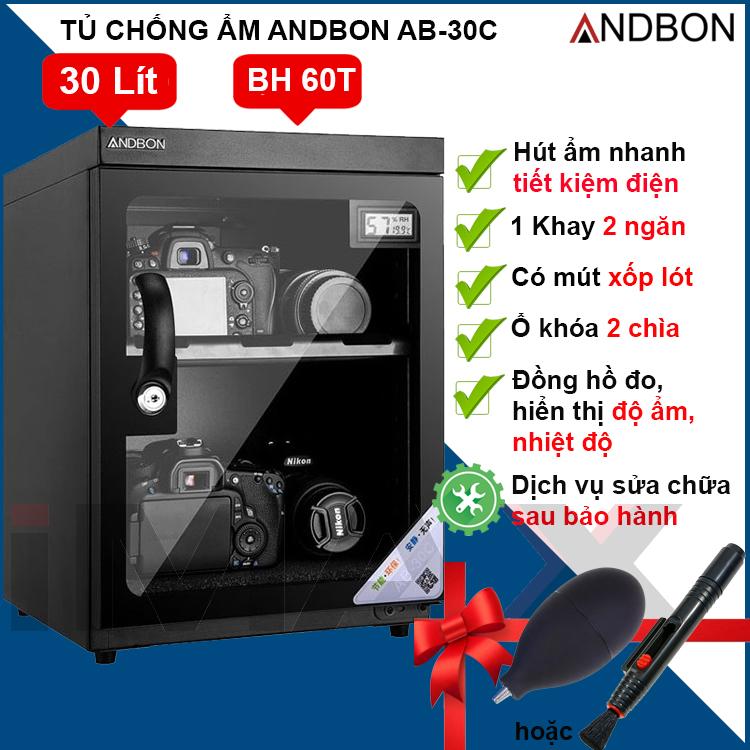 TỦ CHỐNG ẨM ANDBON AB-30C, 30LÍT