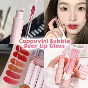 ReinBeauty - Cappuvini Bubble Bear Lip Gloss Lip Tint Berkilau Melembabkan Tahan Lama Korean Makeup Douyin Lip Color