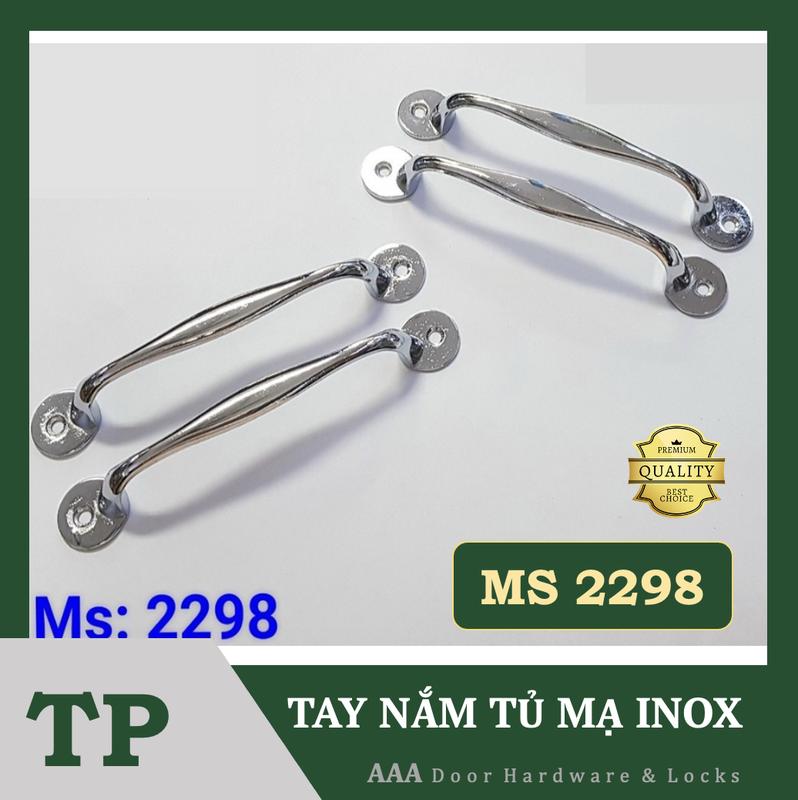 Tay nắm tủ Quai xoang mạ inox tâm lỗ 96mm