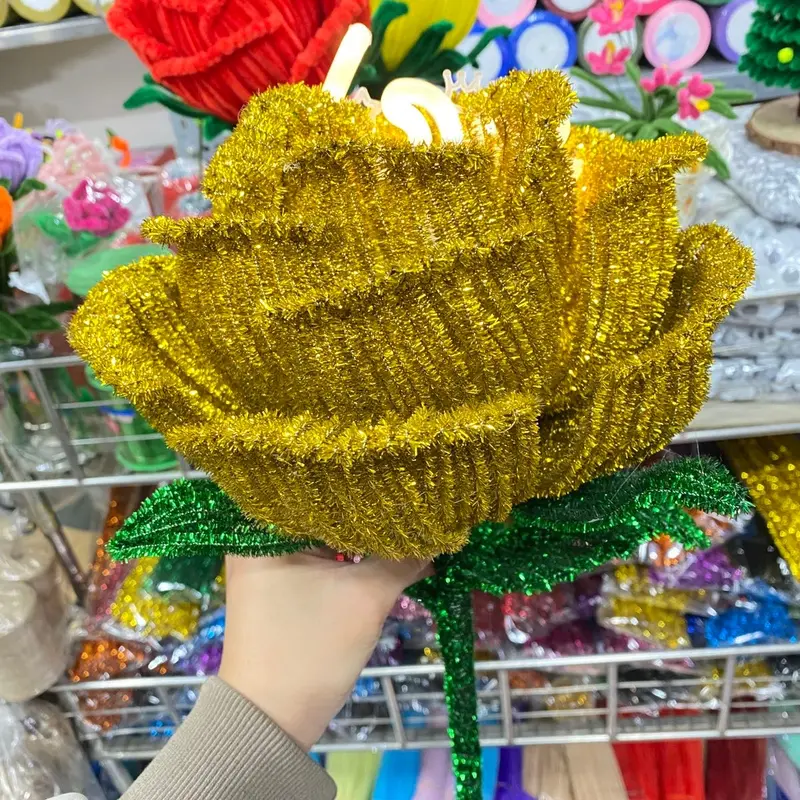 Kẽm Kim Tuyến 100 sợi Làm Hoa đủ màu - Đồ Handmade kẽm nhung Diy 5
