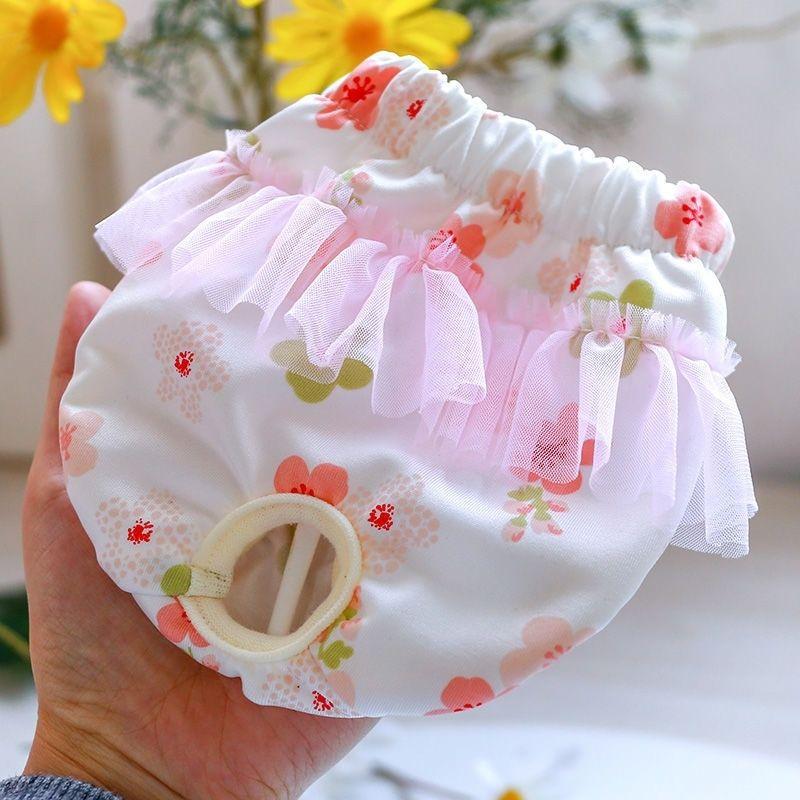 Cute Pet Physiological Menstrual Hygiene Pants, Reusable Sanitary Doggie Diapers Washable Female Dog Shorts Underwear Briefs 4