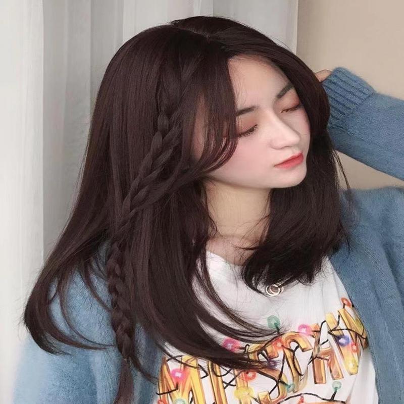 Product Introduction of Tóc Giả Trùm Đầu, Dài Đến Vai, Làm Bằng Sợi Nhiệt Độ Cao, Tóc Mái Bên Dài Trung Bình Mỏng, Kiểu Cắt Tóc Rinka, Hàng Mới Về 2025 12